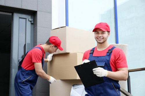 Mobile self storage unit delivered for convenient packing in Stjamess
